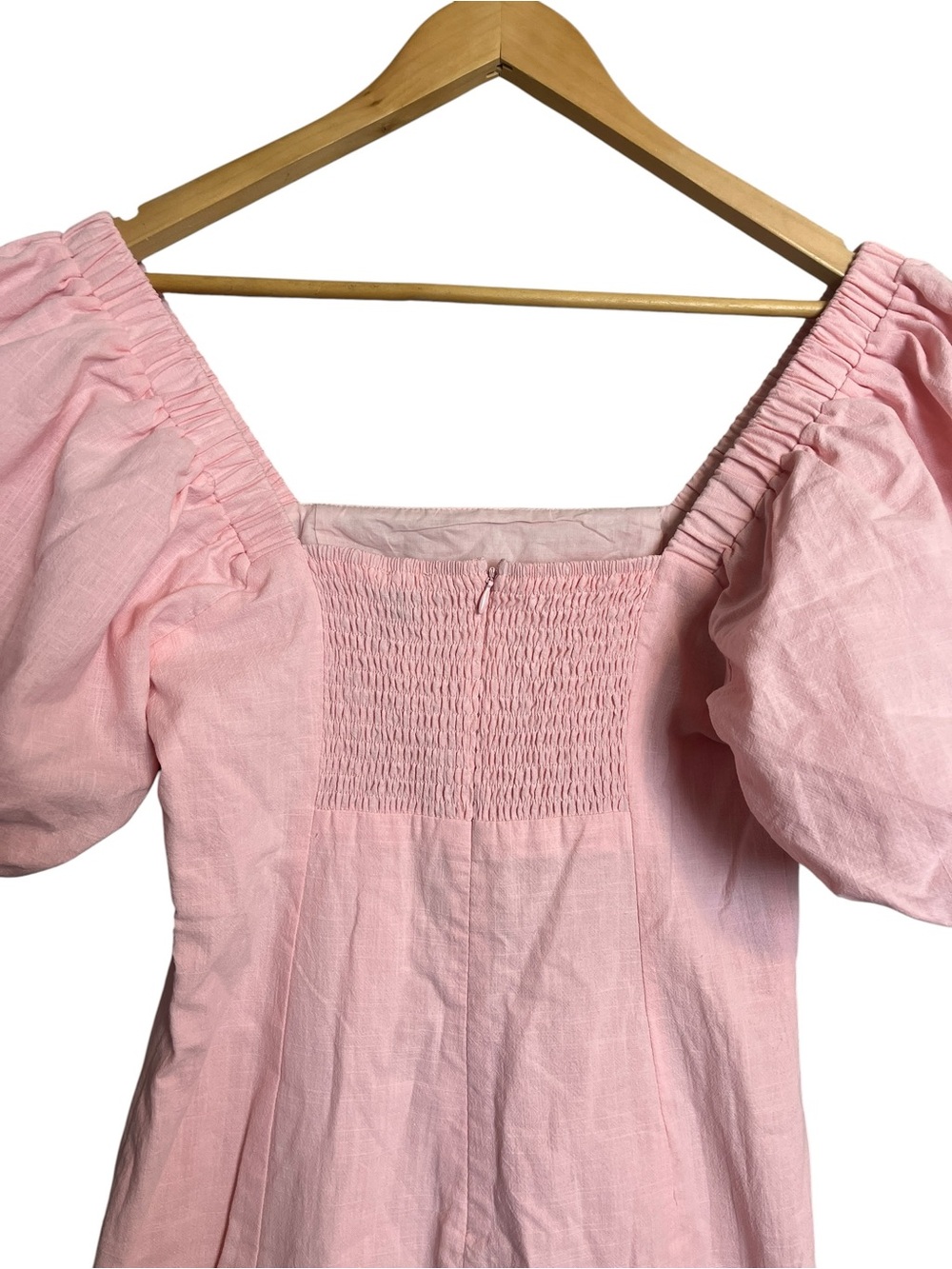 NWT SNDYS Everyday Tuscany Dress in Baby Pink Mini Length Size M - Picture 7 of 11